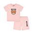 Moschino Rose Bear Tee w/ Logo Shorts